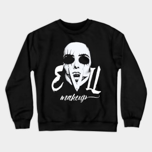 evil makeup Crewneck Sweatshirt